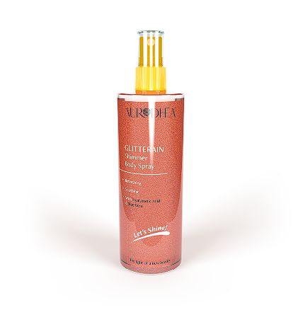 Glitterain · Golden shimmer body spray (with the scent of Monoi &amp; milk) · 150ml (SOL21)